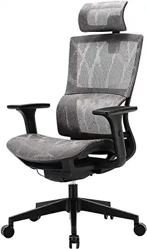 Bürostuhl 150 kg SIHOO Bürostuhl Ergonomisch, 3D Armlehnen
