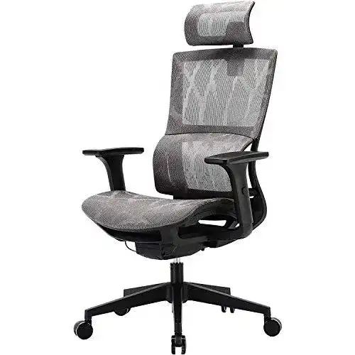 Bürostuhl 150 kg SIHOO Bürostuhl Ergonomisch, 3D Armlehnen
