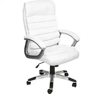 Bürostuhl Weiß TecTake 800337 Design Bürostuhl Chefsessel