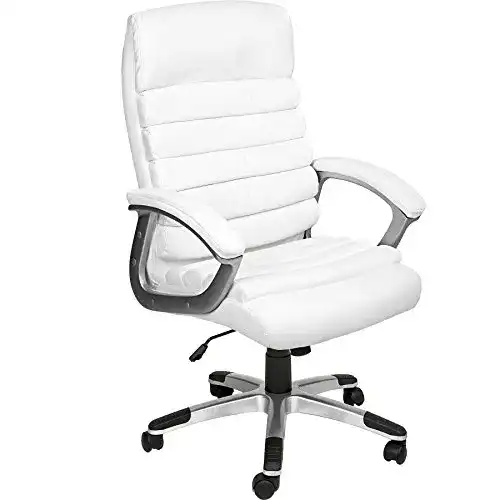 Bürostuhl Weiß TecTake 800337 Design Bürostuhl Chefsessel