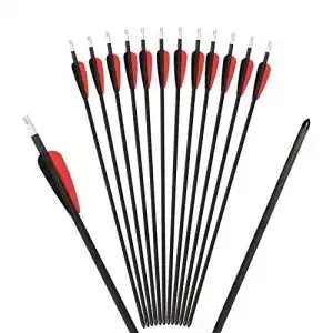 Carbonpfeile Huntingdoor 6er Pack 24 Zoll für Compoundbogen
