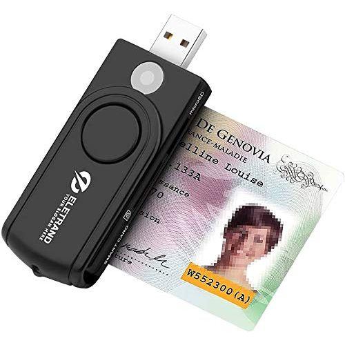 Chipkartenleser Eletrand USB 2.0 Elektronischer ID Kartenleser