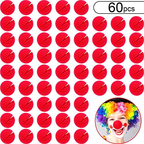 Die beste clownsnase boao 60 stuecke rot clown nasen cosplay schaum Bestsleller kaufen