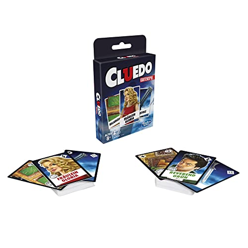 Cluedo Hasbro Kartenspiel für Kinder ab 8 Jahren, Strategiespiel