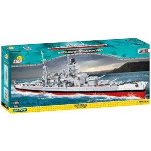 COBI COBI 4818 Battleship Scharnhorst Toys, grau, rot, schwarz