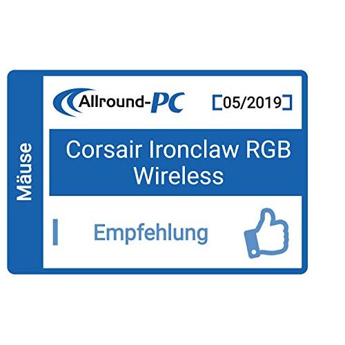 Corsair-Maus Corsair Ironclaw Wireless RGB, Wiederaufladbar