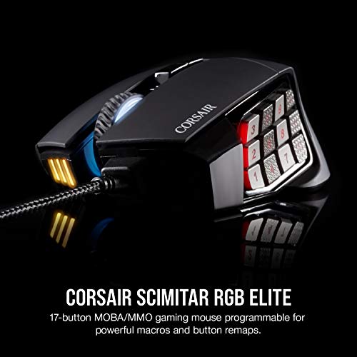 Corsair-Maus Corsair Scimitar RGB Elite, MOBA/MMO Gaming