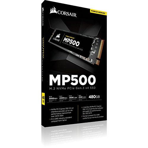Corsair-SSD Corsair Force MP500 480 GB M.2 PCIe Gen. 3 x4 NVMe