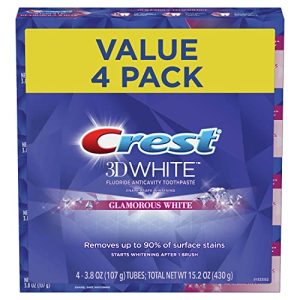 Crest-Zahnpasta Crest 3D White Luxe, Glamorous White, Pack of 4