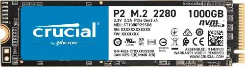 Crucial-SSD Crucial P2 CT1000P2SSD8 1TB Internes SSD