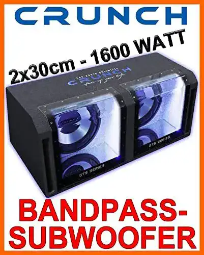Crunch-Subwoofer Crunch GTS800-2×30 Gehäusewoofer