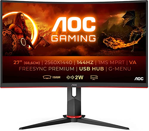 Die beste curved monitor 144hz aoc gaming cq27g2u 27 zoll qhd Bestsleller kaufen