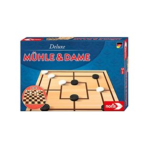 Dame-Spiel Noris 606108012 Deluxe Mühle und Dame