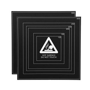 Dauerdruckplatte Eewolf 3D Drucker Square Black, 2er Pack