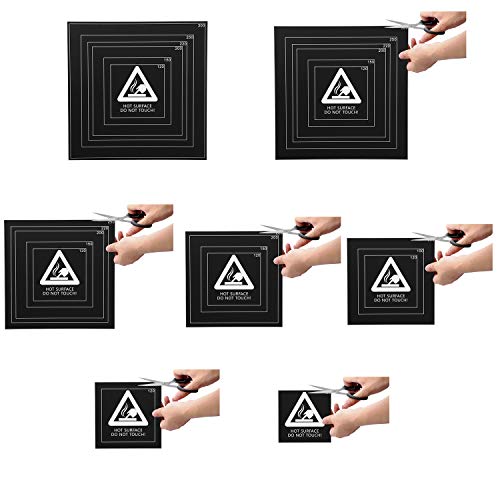 Dauerdruckplatte Eewolf 3D Drucker Square Black, 2er Pack