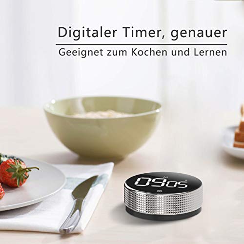 Digitaler Timer Vabaso Digital Kitchen Timer, LED Bildschirm
