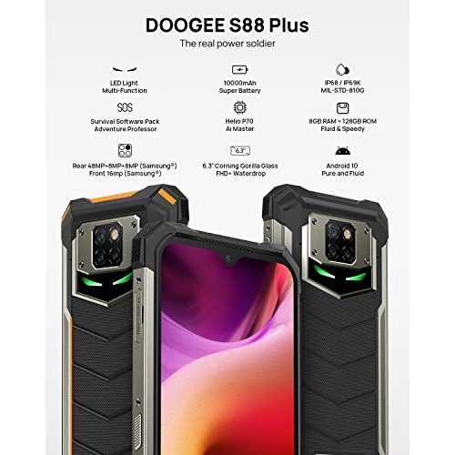Doogee-Handy DOOGEE S88 Plus (offiziell) Outdoor Handy 4G