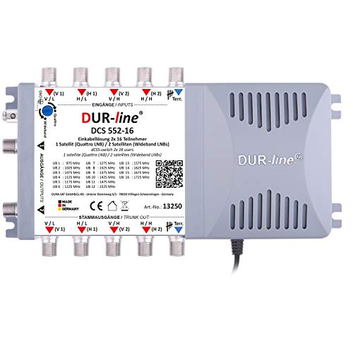 DUR-line-Multischalter DUR-line DCS 552-16 für 32 Teilnehmer