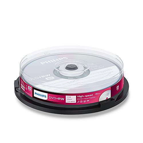 DVD-RW Philips DVD+RW 4.7Gb 4X Data/120Min, 10er Cake