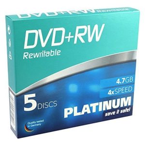 DVD-RW PLATINUM 4,7 GB DVD+RW-Rohlinge, 4x Speed, 5er