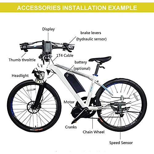 E-Bike-Nachrüstsatz Bafang Elektrofahrrad-Umrüstsatz Kit BBS01B