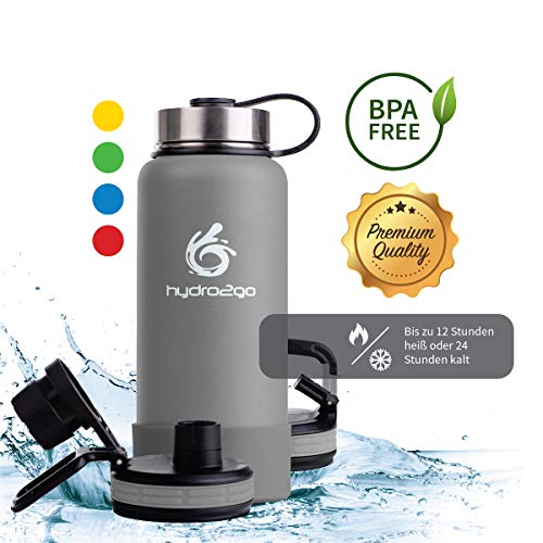 Edelstahl-Trinkflasche 1 Liter hydro2go ® X-AlpsBottle