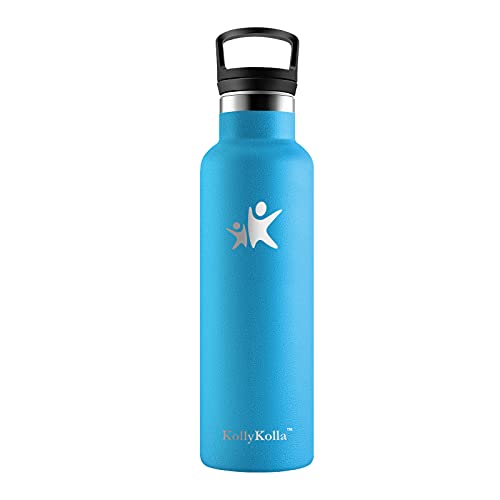 Edelstahl-Trinkflasche 1 Liter KollyKolla Thermoskanne 1L BPA Frei