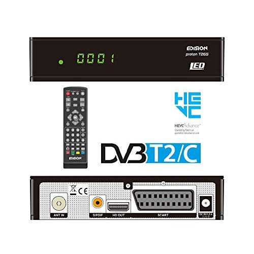 Edision-Receiver Edision proton T265 LED DVB-T2 HD H.265 HEVC