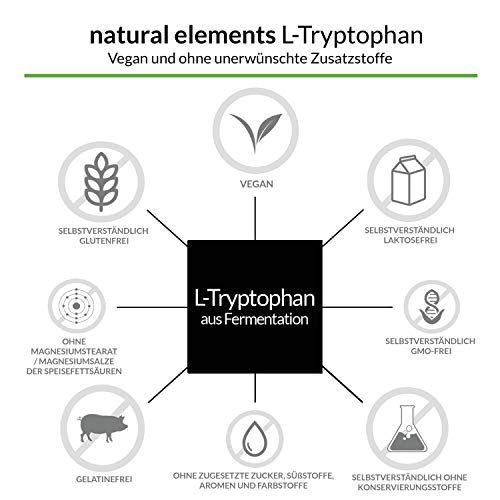 Einschlafhilfe natural elements L-Tryptophan 500mg, 240 Kapseln