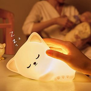 Einschlafhilfe One Fire Kawaii Katze Nachtlicht Kinder, LED