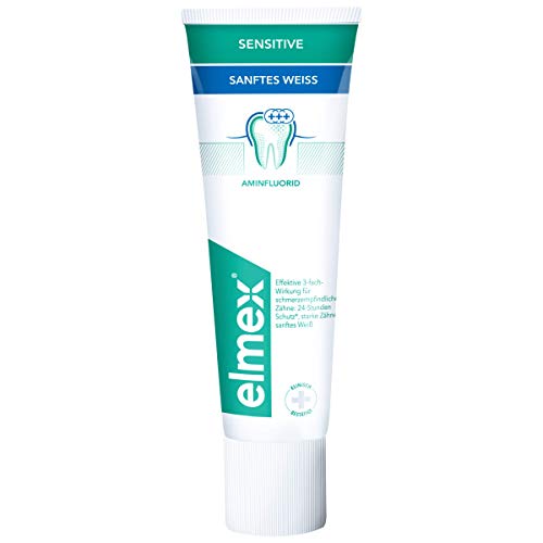 Elmex-Zahnpasta ELMEX Zahnpasta Sensitive Sanftes Weiß, 75 ml