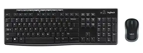 Englische Tastatur Logitech MK270 Kabelloses Set mit Maus