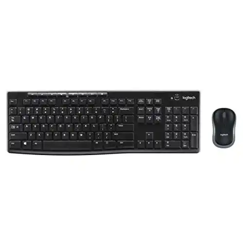 Englische Tastatur Logitech MK270 Kabelloses Set mit Maus