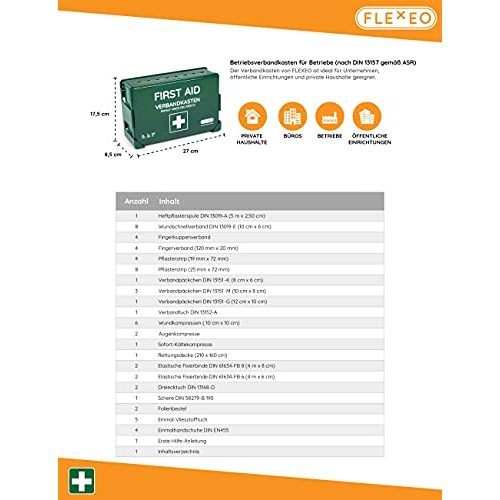 Erste-Hilfe-Koffer FLEXEO Betriebsverbandkasten DIN 13157