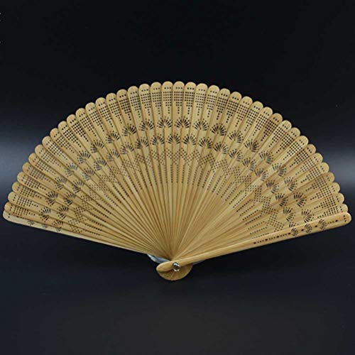 Fächer Healifty Bambus Hand Vintage Fan Holz
