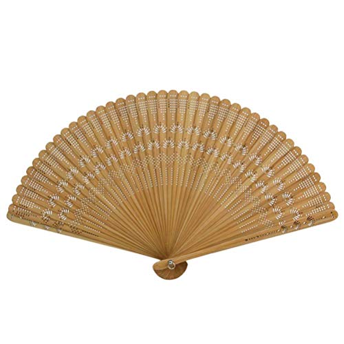 Fächer Healifty Bambus Hand Vintage Fan Holz