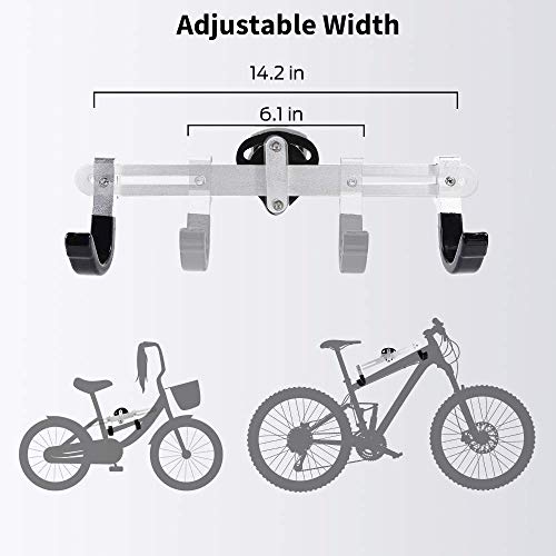 Fahrrad-Wandhalterung Sportneer, Winkel breite Länge einstellbar