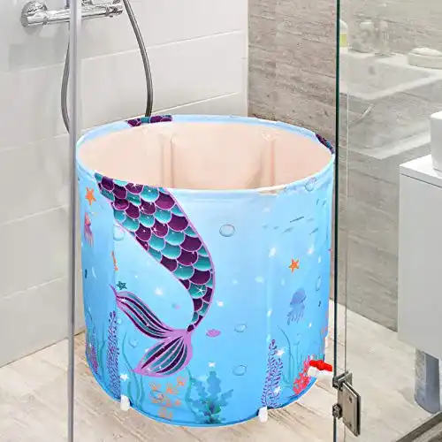 Faltbare Badewanne WERNNSAI Tragbare Badewanne