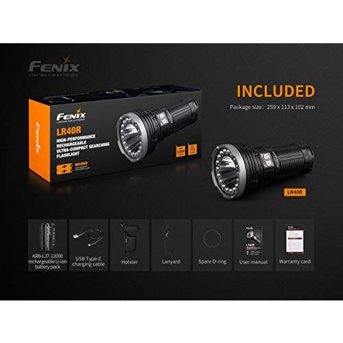 Fenix-Taschenlampe fenix, LR40R-Taschenlampe, wiederaufladbar