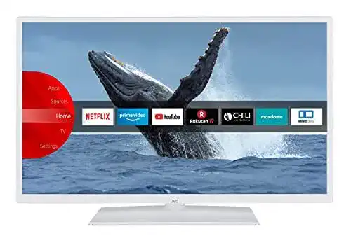 Fernseher 32 Zoll weiß JVC LT-32VH5155W Smart TV HD ready