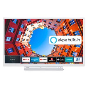 Fernseher 32 Zoll weiß Toshiba 32WK3C64DA HD ready, Smart TV