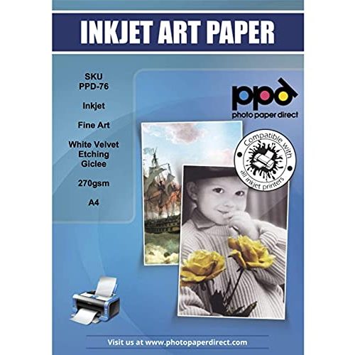 Fine-Art-Papier PPD 25 x A4 Inkjet Digital Fine Art PREMIUM 270 g