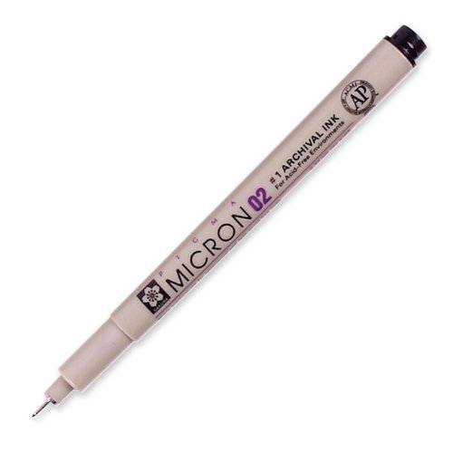 Fineliner SAKURA PIGMA MICRON SET 6 Stifte, schwarz