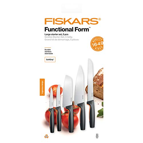 Fiskars-Messer Fiskars Küchenmesser-Set, 5-teilig, Functional Form