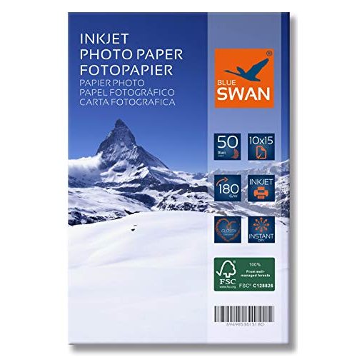 Die beste fotopapier 10x15 blue swan 100 blatt cm 180g qm highglossy Bestsleller kaufen