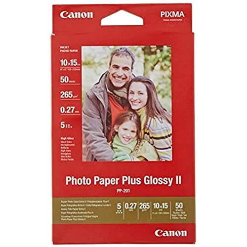 Fotopapier 10×15 Canon Fotopapier PP-201 glänzend 50 Blatt