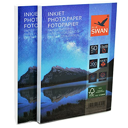 Die beste fotopapier 13x18 blue swan 100 blatt cm 200g hochglanz Bestsleller kaufen