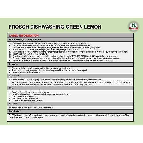 Frosch-Spülmittel Frosch Limonen Spülmittel, 750ml