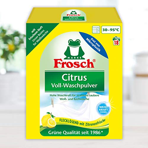 Frosch-Waschmittel Frosch Citrus Waschpulver, 5er Pack