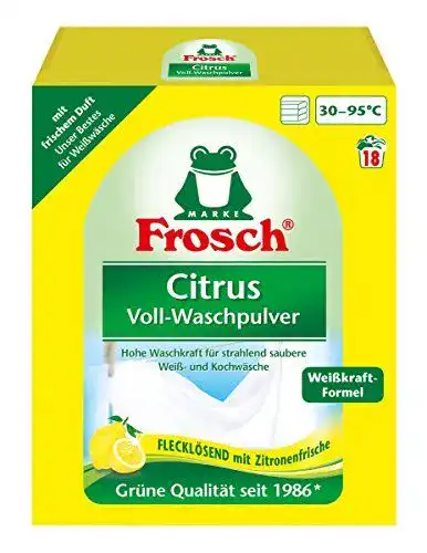 Frosch-Waschmittel Frosch Citrus Waschpulver, 5er Pack